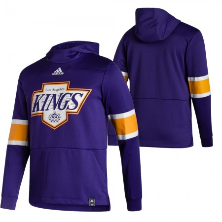 Los Angeles Kings Blank 2020-21 Reverse Retro Sawyer Hooded Sweatshirt - Herr